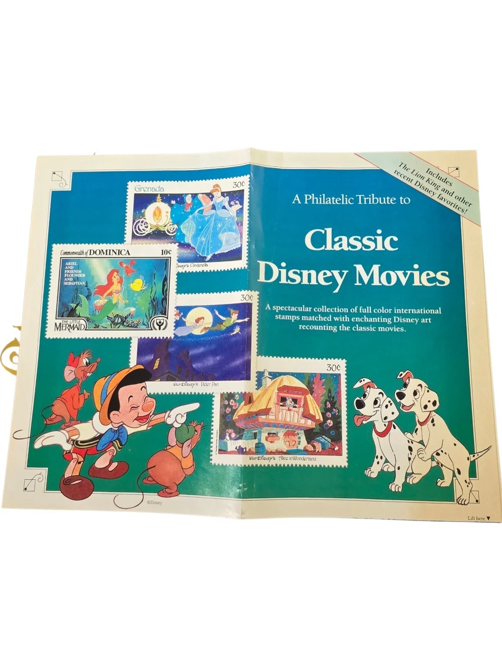 Disney Classic Disney Movies Collector Panels - Navy Blue with Gold Foil